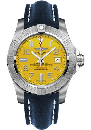 Breitling Avenger II Seawolf Cobra Yellow Dial