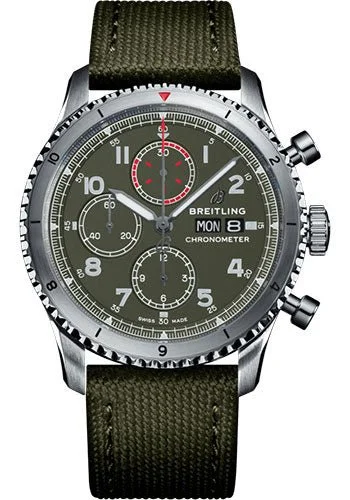 Breitling Aviator 8 Chronograph Curtiss Warhawk Green Dial