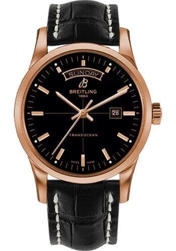 Breitling Transocean Day & Date Black Dial