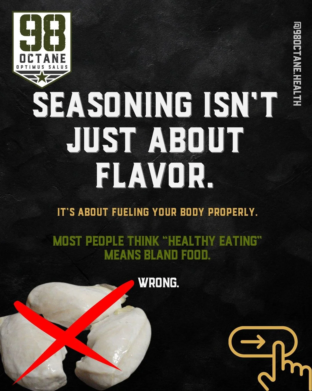 Seasoning isn&rsquo;t about flavor.
It&rsquo;s about protection.

Herbs like thyme and rosemary deliver real antioxidants that fight inflammation and support gut health - daily and cheap.

Season your food.
Eat real meals.
Small choices matter.

Fuel