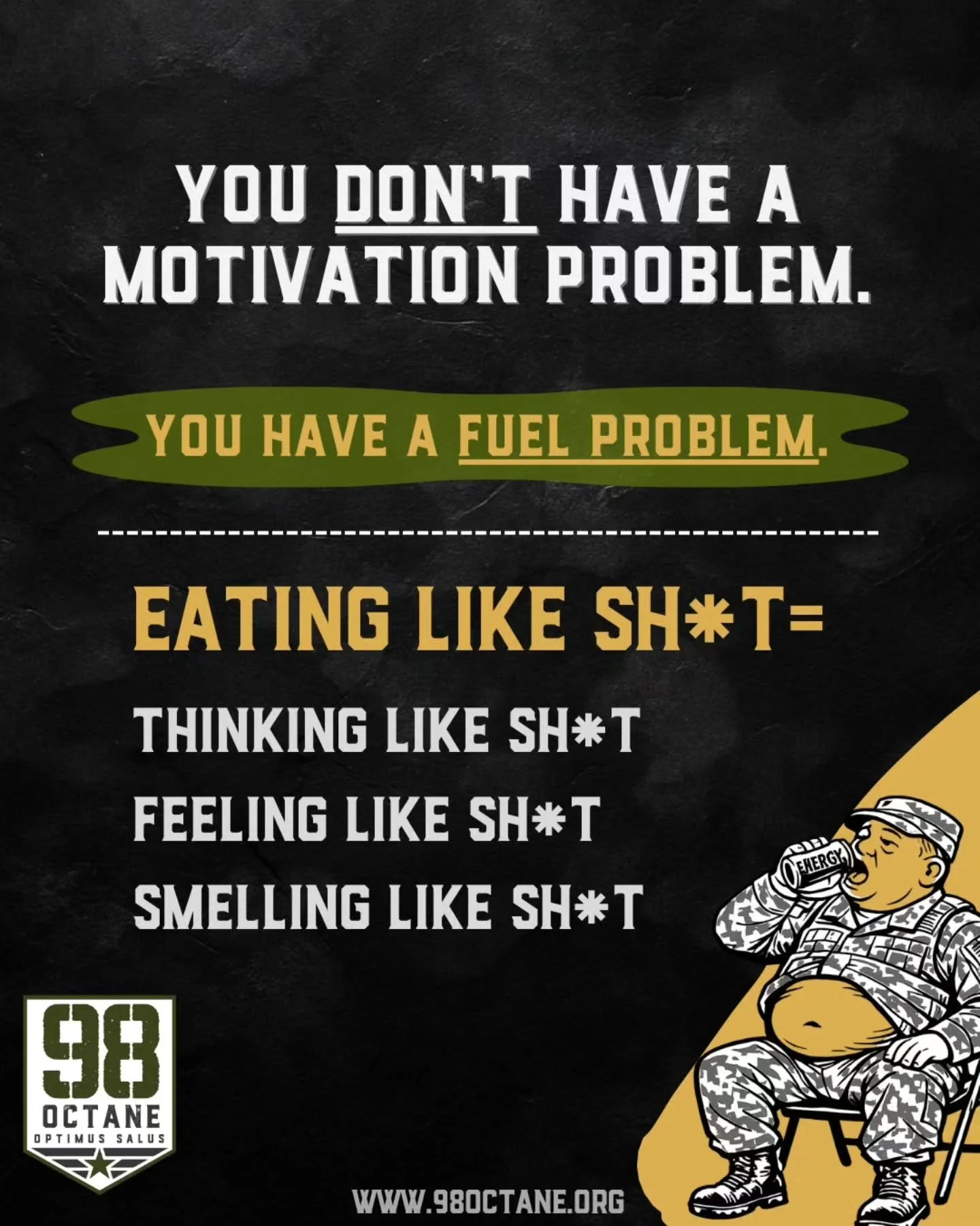 For Military Veterans and First Responders, this isn&rsquo;t about vanity or dieting.

It&rsquo;s about what chronic stress plus bad fuel does over time.

Long shifts. 
Missed meals. 
Processed food. 
Energy drinks.

That combination wrecks the gut, 