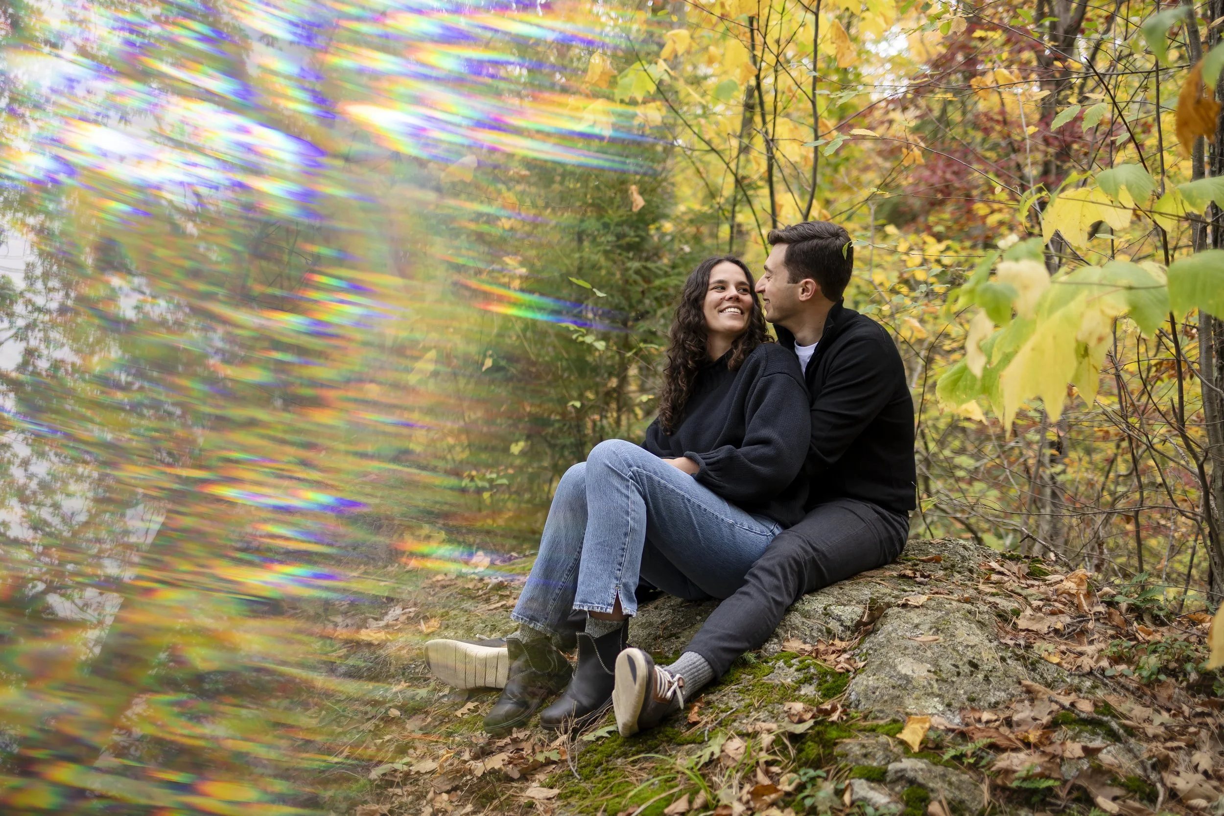 Aaron + Alisha’s engagement session in the Berkshires, Massachusetts