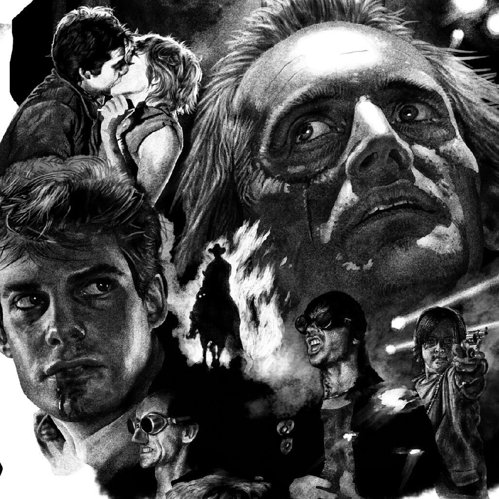 Here&rsquo;s some detail of my new piece for the classic vampire movie &lsquo;Near Dark&rsquo;. Art prints available soon.