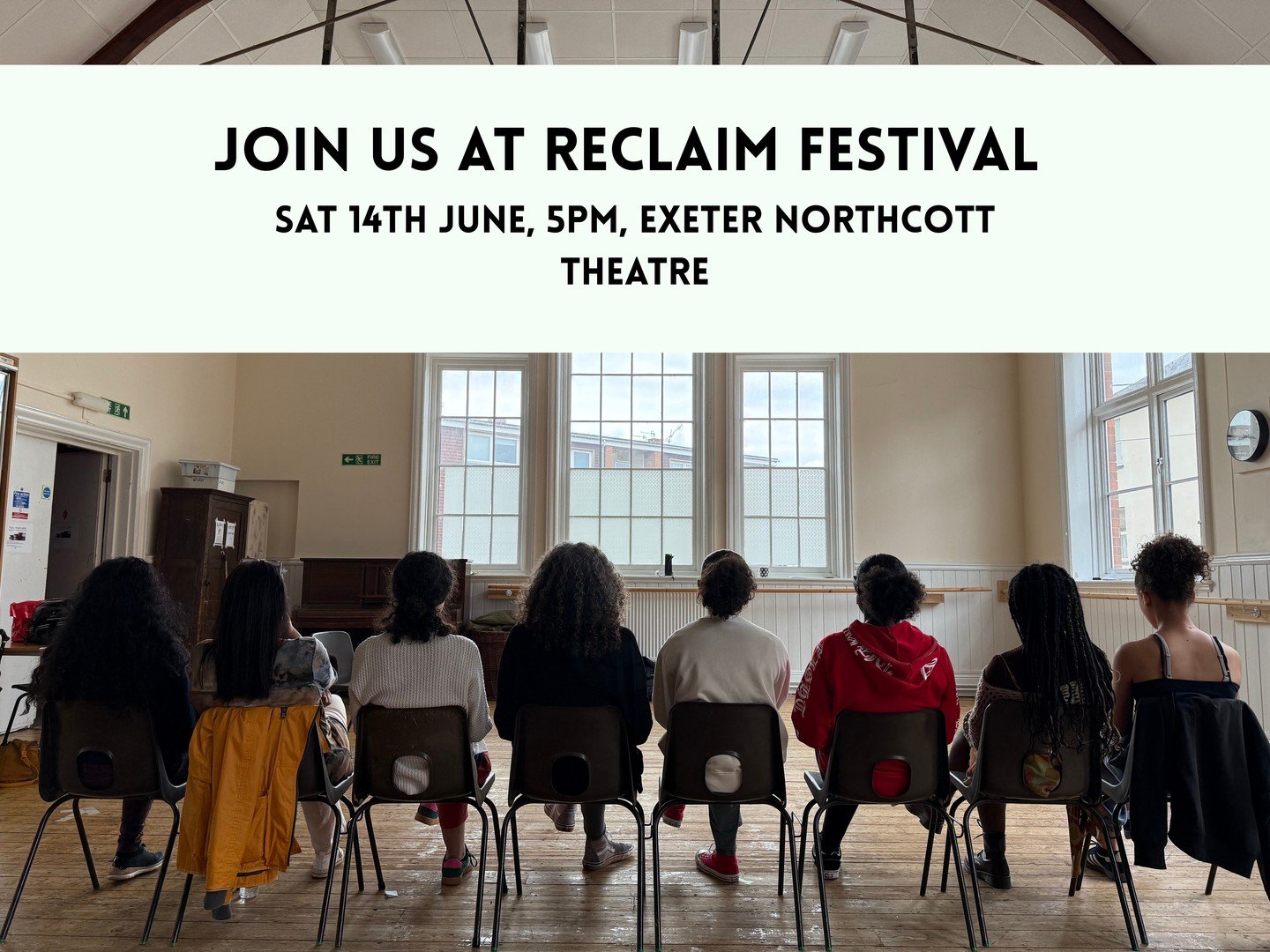 This Saturday, 14th June, we are heading to Exeter Northcott Barnfield Theatre for Reclaim Festival which is a programme of work centred around women; artists and theatre makers, women-led companies, and stories driven by women. Produced by Katie Vil