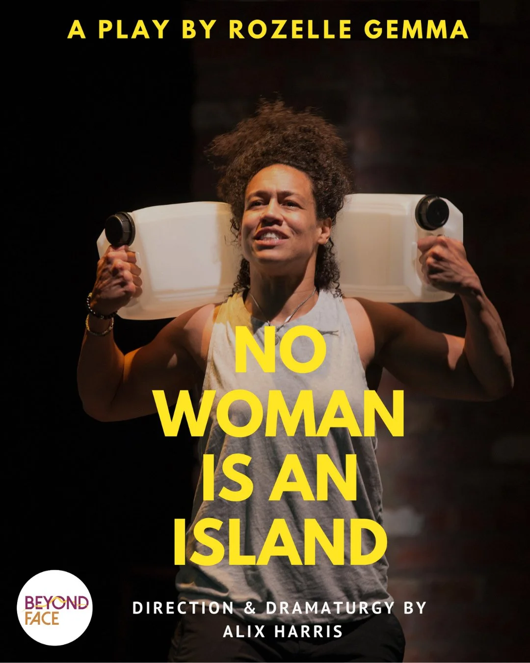 No Woman is an Island is an autobiographical play based on Roz&rsquo;s time on the TV show The Island with Bear Grylls. Interweaving island life with other moments in Roz&rsquo;s life, it touches on topics such as bullying, addiction and identity.⁠
⁠