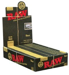 Raw Black 1 1/4 Paper 24ct