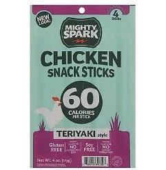 Mighty Spark Meat Sticks - Teriyaki - 4 oz