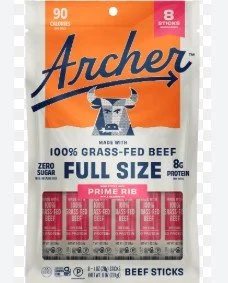 Country Archer Beef Stick - Prim Rib - 8oz bag