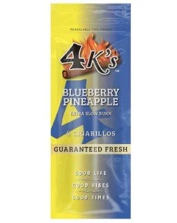 4k's - 4 pack cigarillos - Blueberry Pineapple