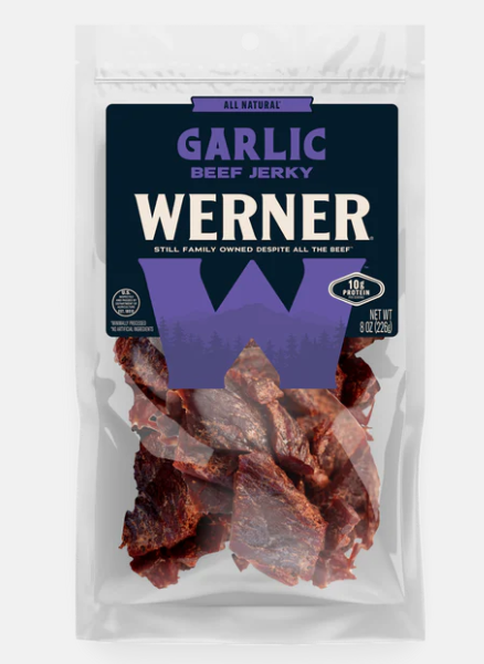 Werner Garlic Jerky 8oz