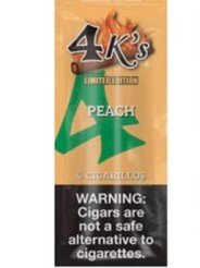 4k's - 4 pack cigarillos- Peach