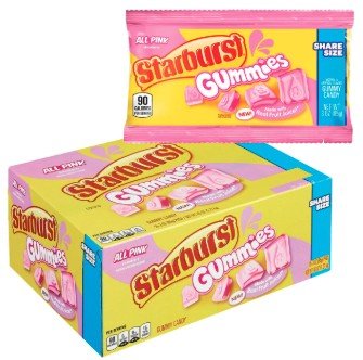 Starburst Gummies All Pink Share Size