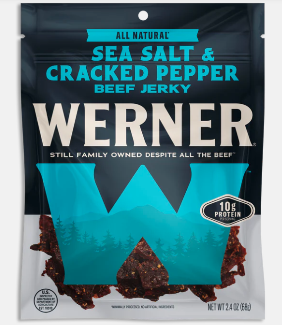 Werner Sea Salt & Cracked Pepper Jerky 2.4oz