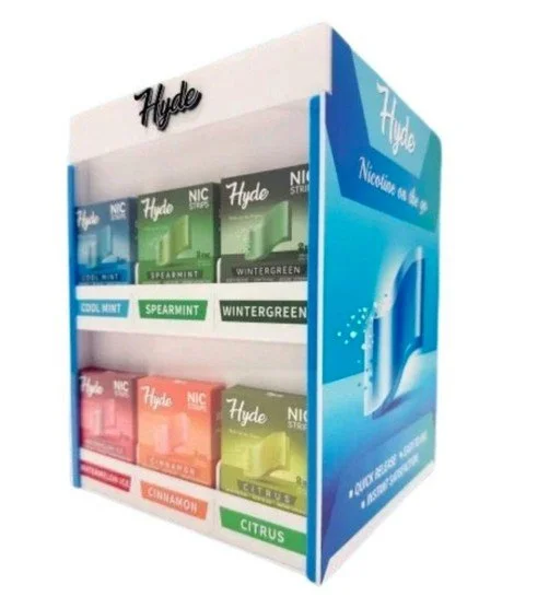 Hyde Nic Strips Display