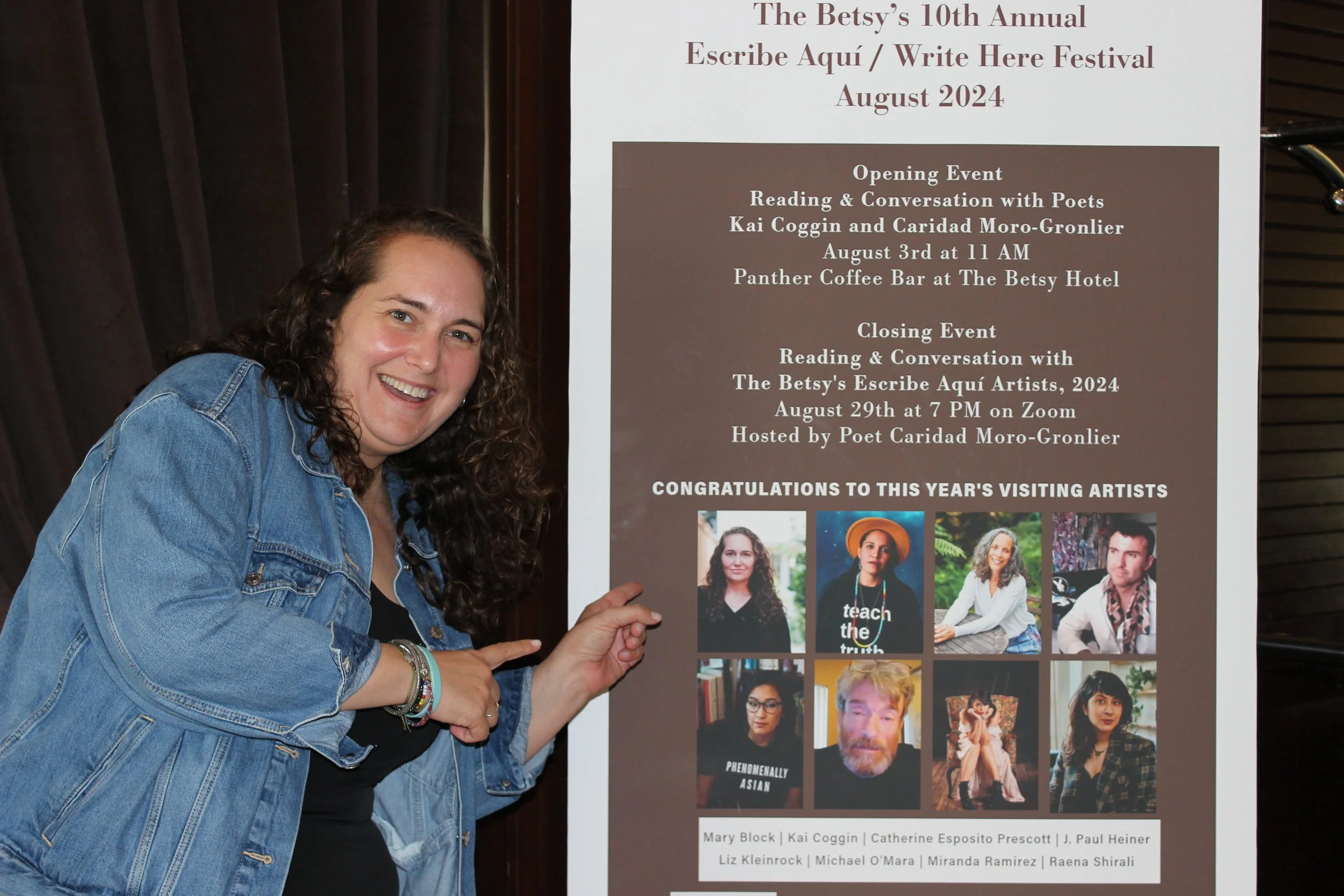 Mary Block, Writer in Residence at The Betsy Writer's Room, August, 2024, Miami Beach FL