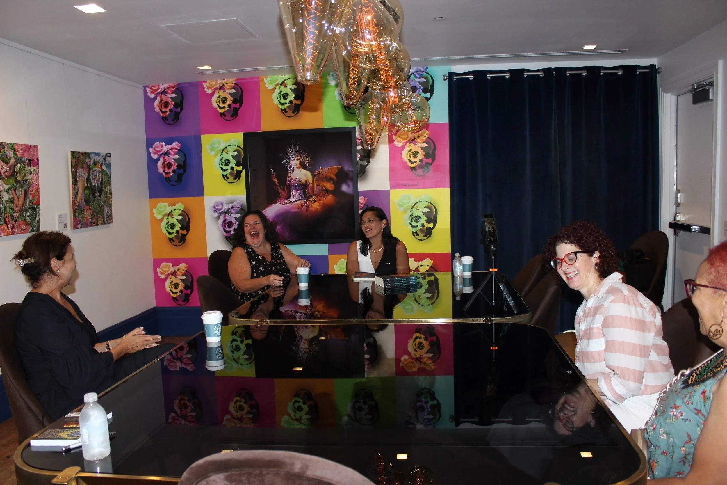 Cafecito with Caridad and Kai, at The Betsy Hotel, Miami Beach, FL August 2024