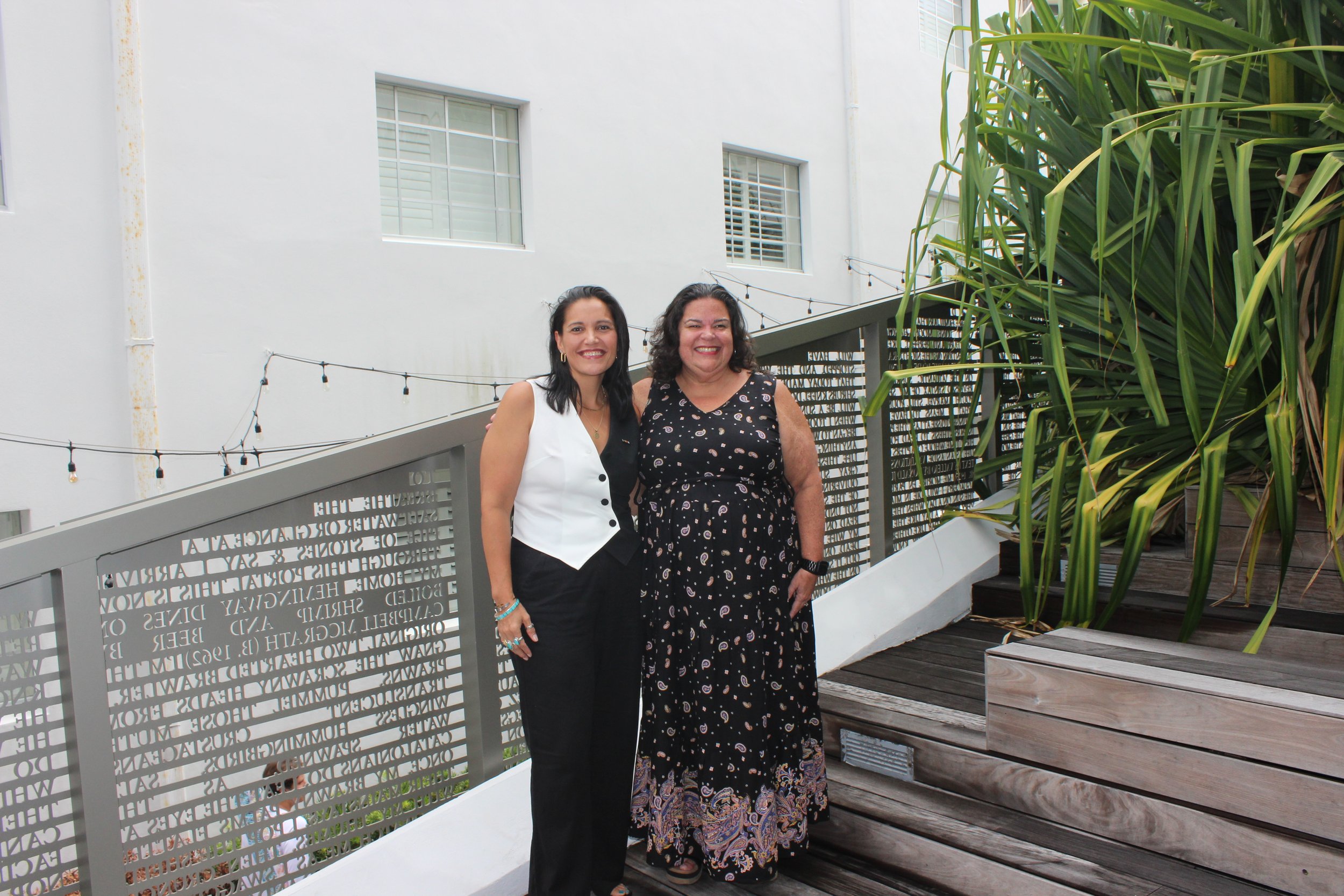 Cafecito with Caridad and Kai, at The Betsy Hotel, Miami Beach, FL August 2024