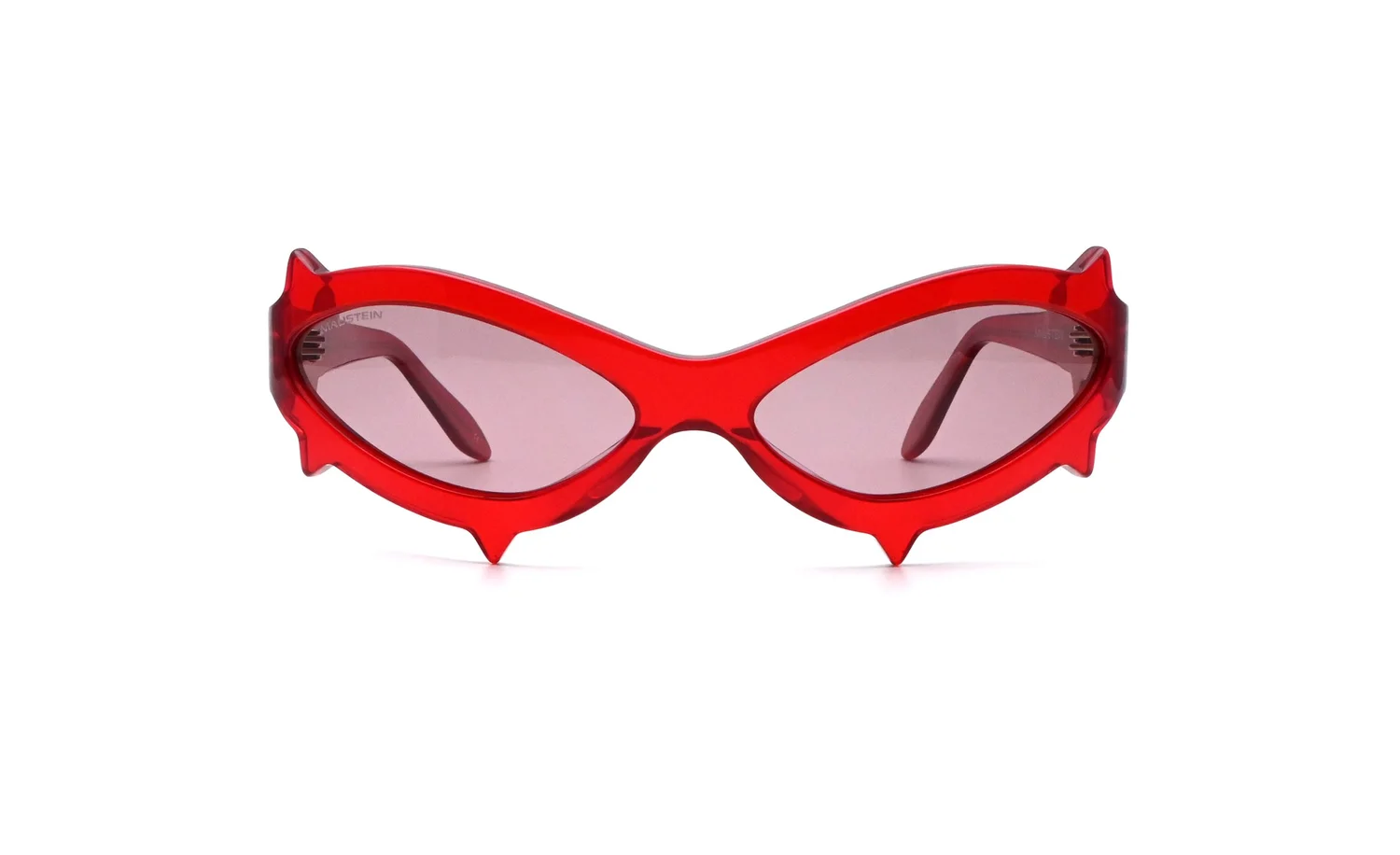 MAUSTIEN スパイクサングラス SPIKE / CRYSTAL RED / RED LENSES — MAUSTEIN