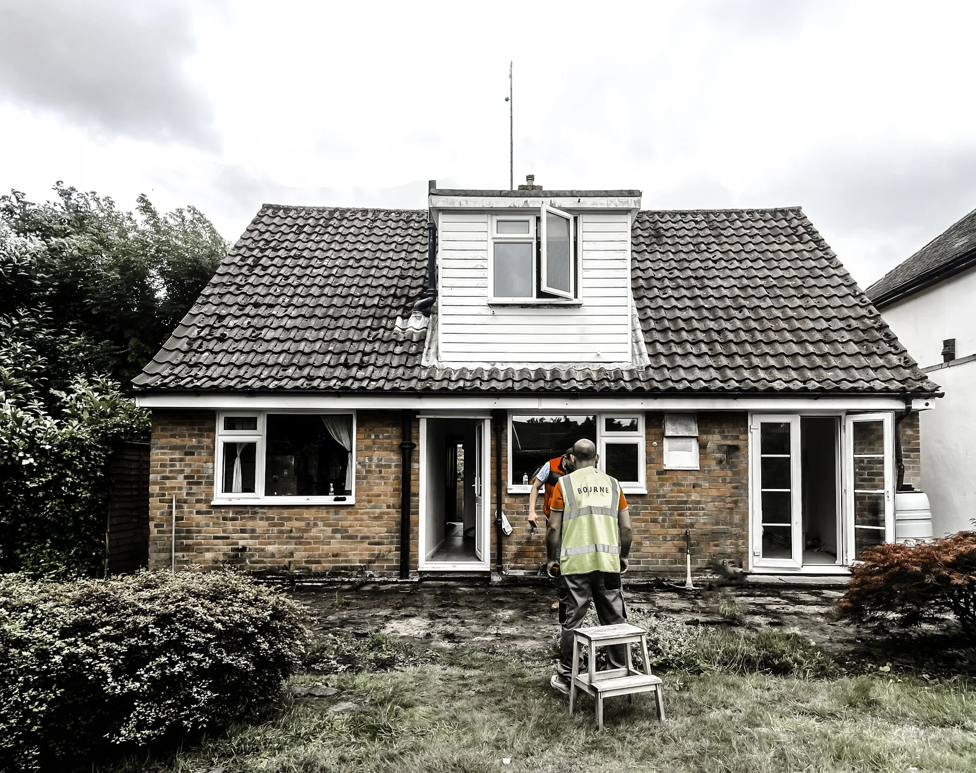 Before: the original bungalow