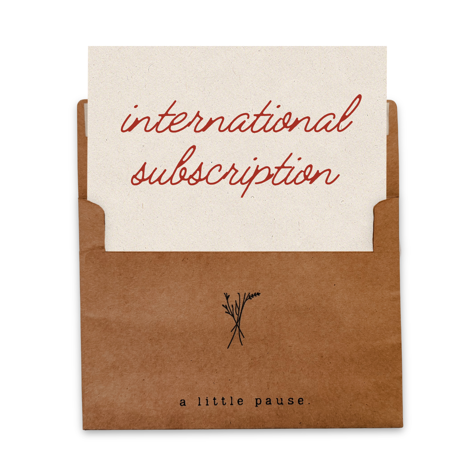 The Unhurried Letters (International)
