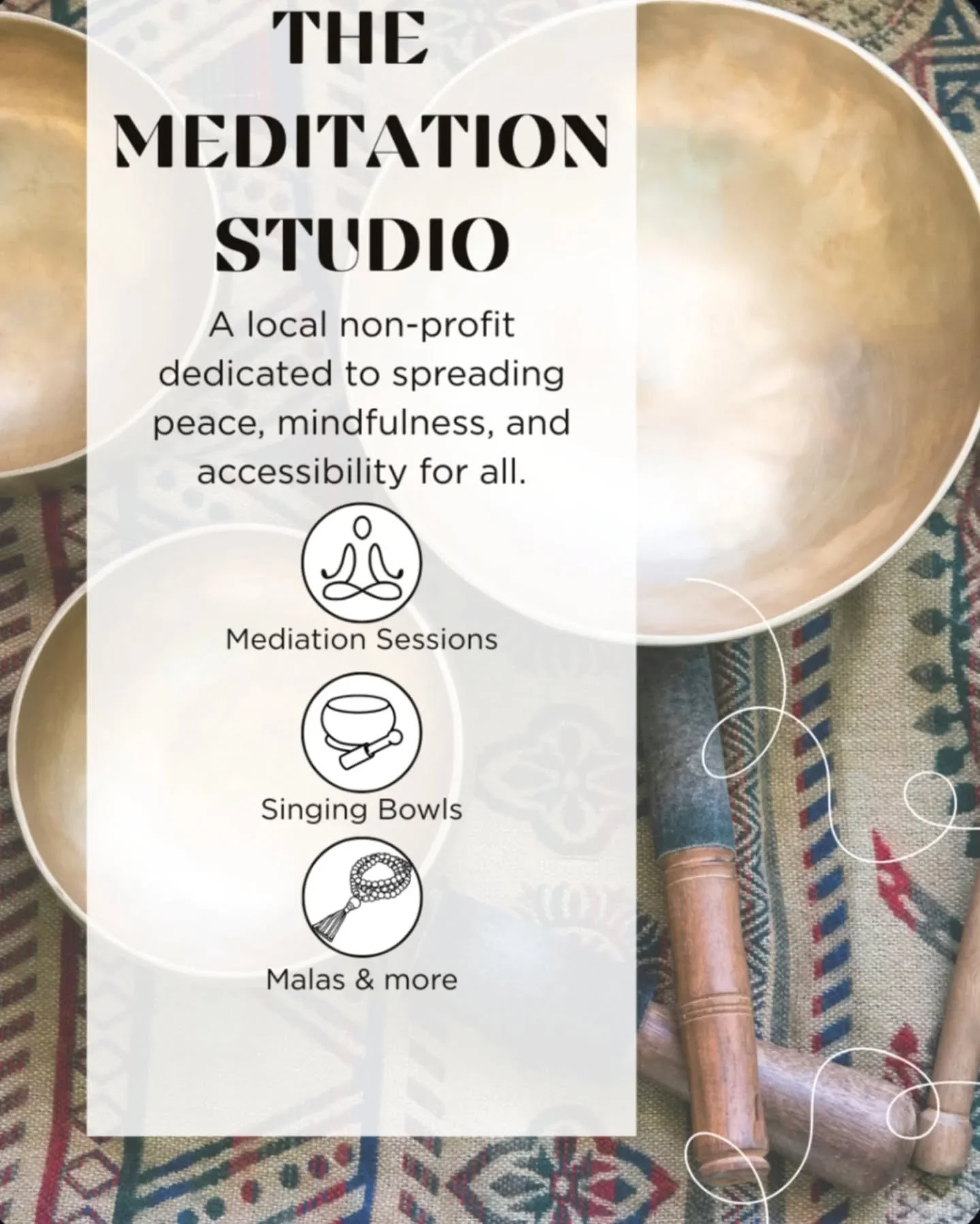 ✨ Vendor Spotlight: The Meditation Studio ✨

We&rsquo;re honored to welcome The Meditation Studio, a local non-profit dedicated to spreading peace, mindfulness, and accessibility for all. 🌿

The Meditation Studio offers free and donation-based medit
