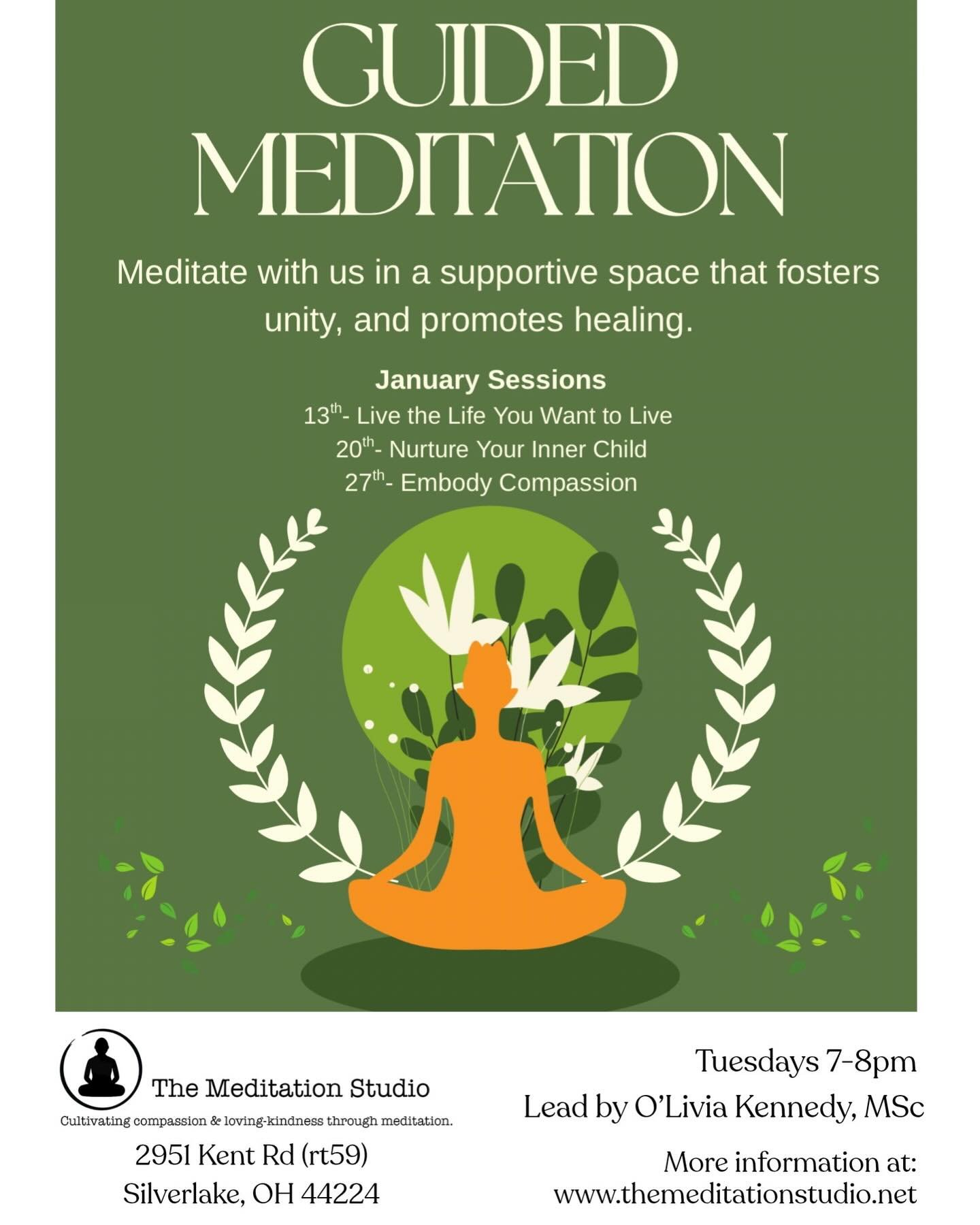Join O&rsquo;Livia Tuesdays at @themeditation_studio for a retreat for your mind. Each week, we will focus on a different theme. Give yourself the gift of rest and healing. 

Donation-based.  Come as you are 
#community #meditation #sangha #love