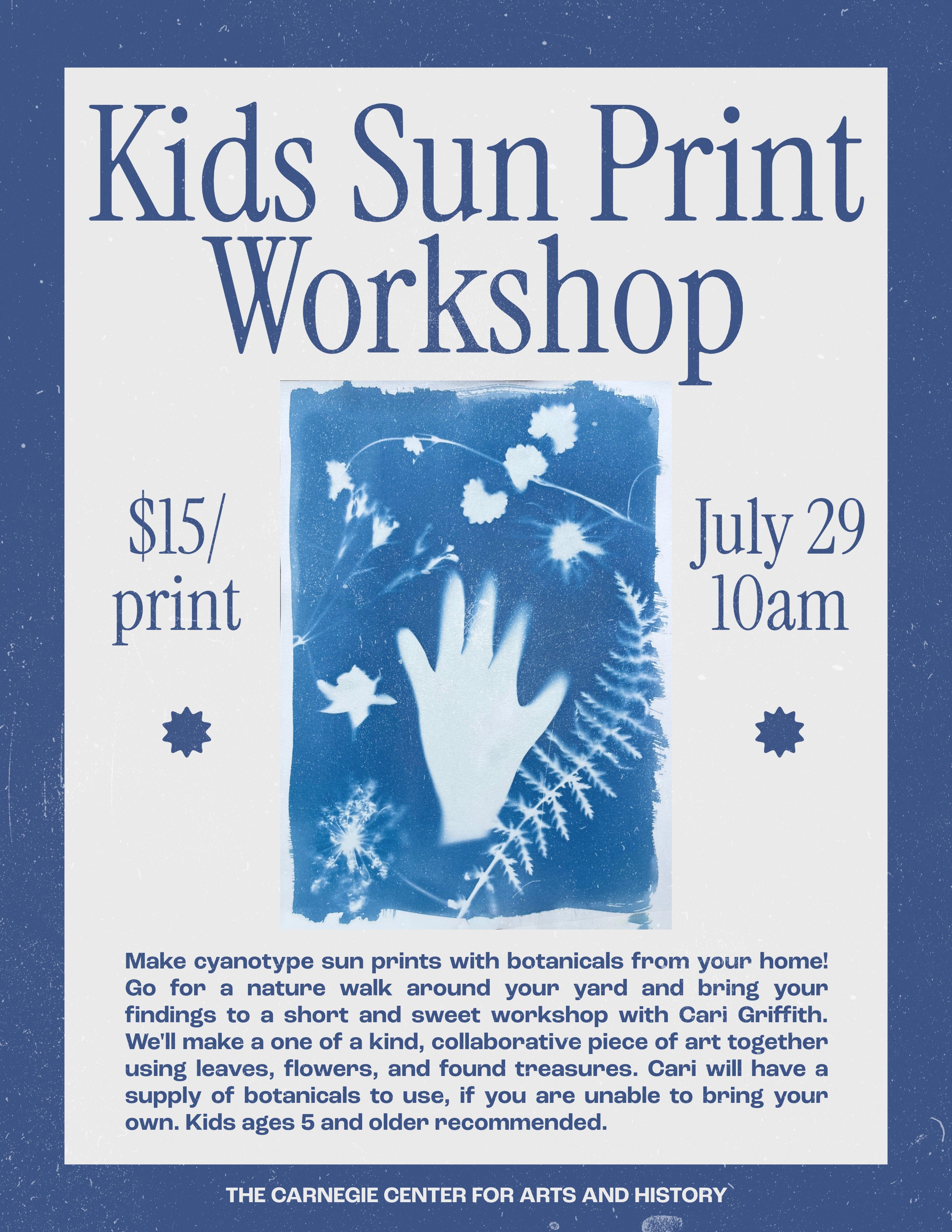Kids Sun Print Workshop
