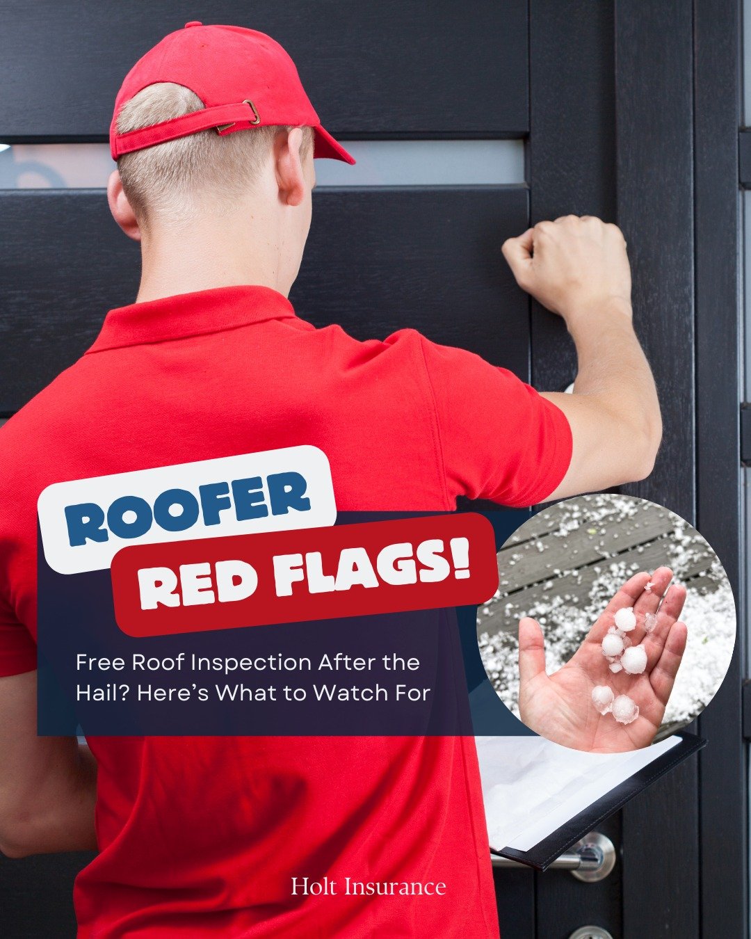 A hailstorm just hit and now roofers are offering free inspections.

Some are helpful. Others? Not so much.

Before you agree to anything, swipe through for 4 red flags to watch for.

We&rsquo;re local, we&rsquo;re on your side, and we&rsquo;re alway