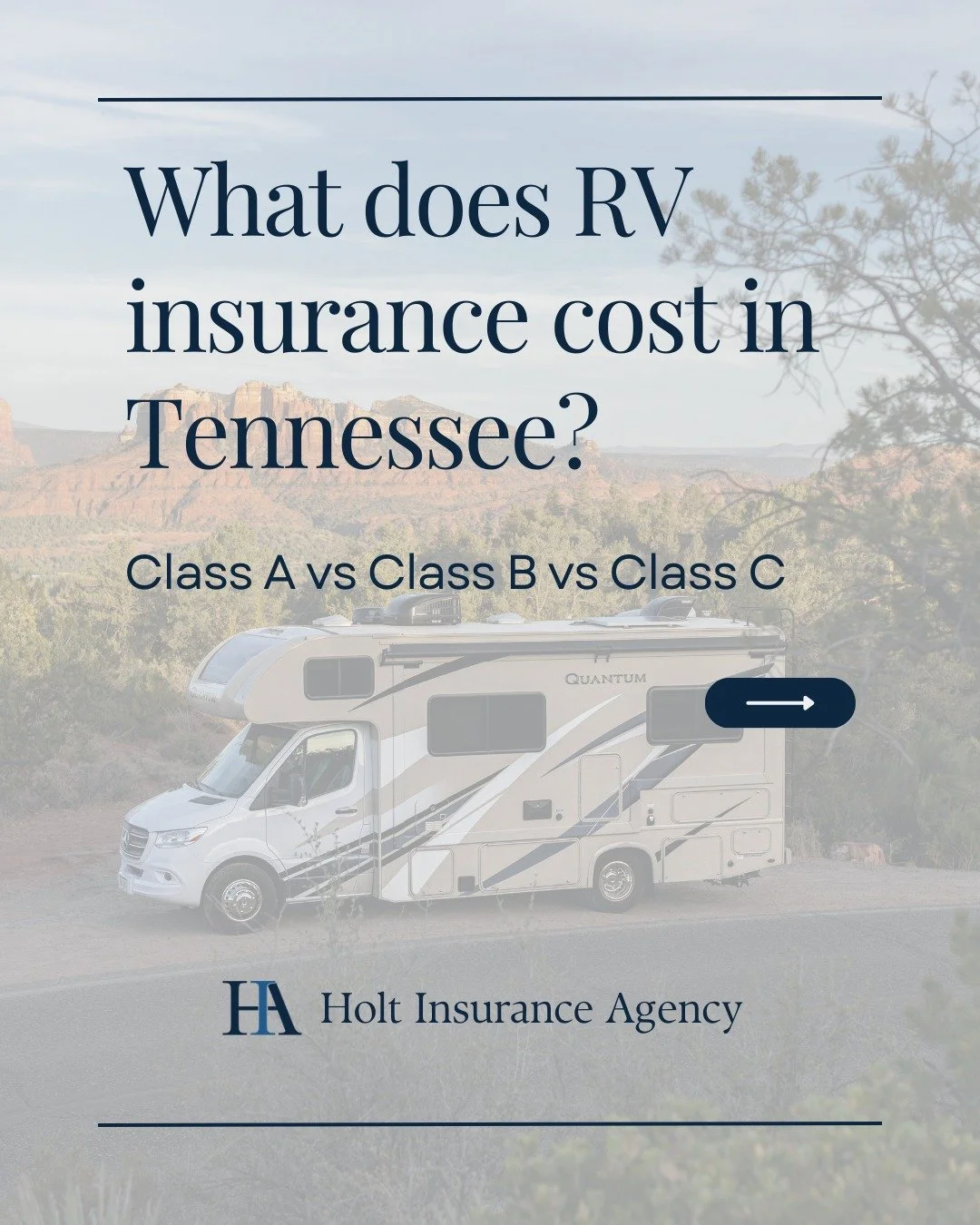 Not all RVs are insured the same &mdash; because not all RVs are built the same.

Class A.
Class B.
Class C.

Each comes with different values, repair costs, liability exposure, and usage patterns &mdash; which means insurance costs (and structure) v