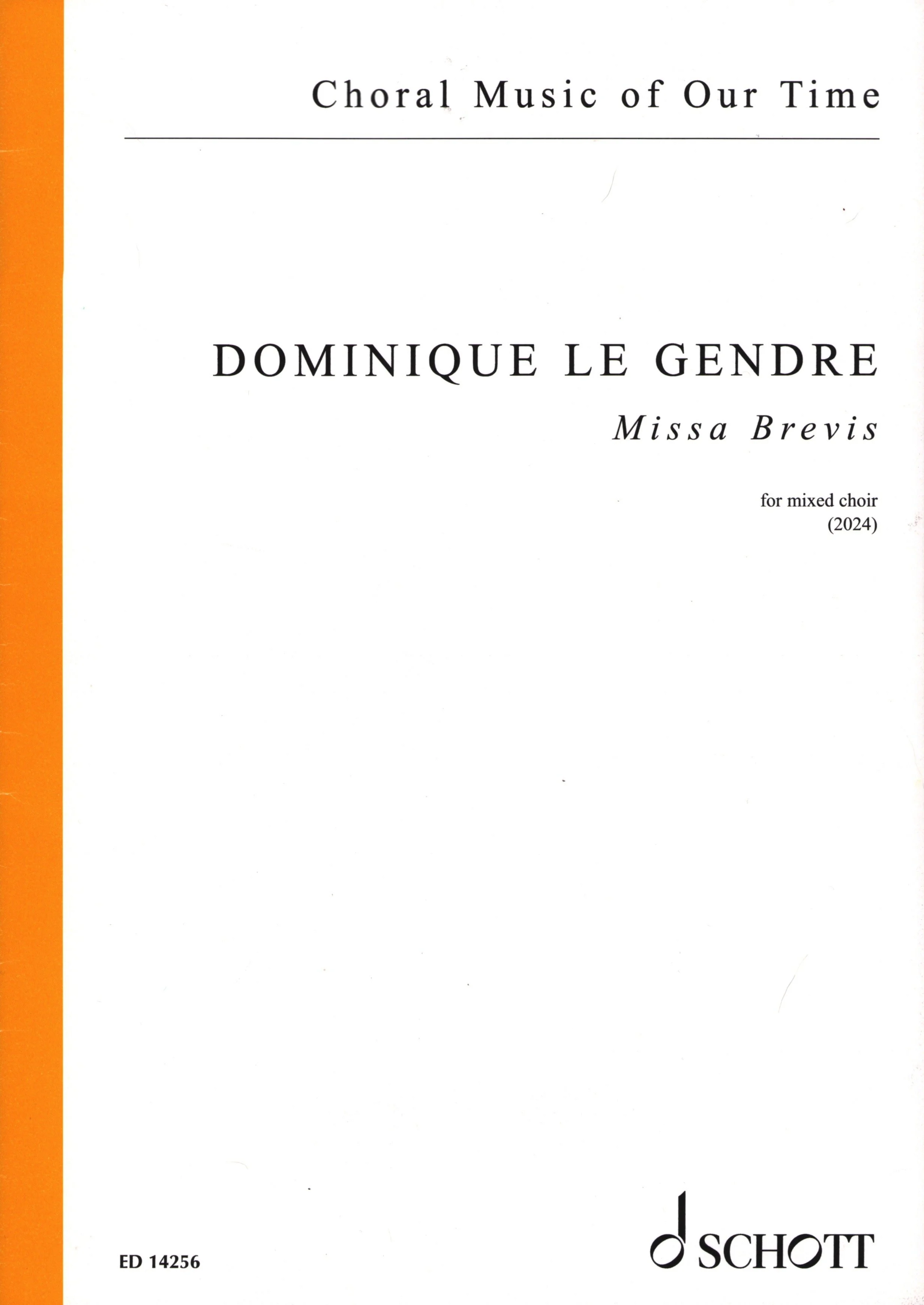 Dominique Le Gendre: Missa Brevis (2024) written for Canterbury Cathedral Choir