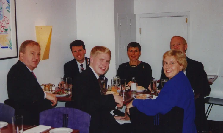 Jack, Steve Paulus, Linda, Bjorn, Judy and David Ranheim