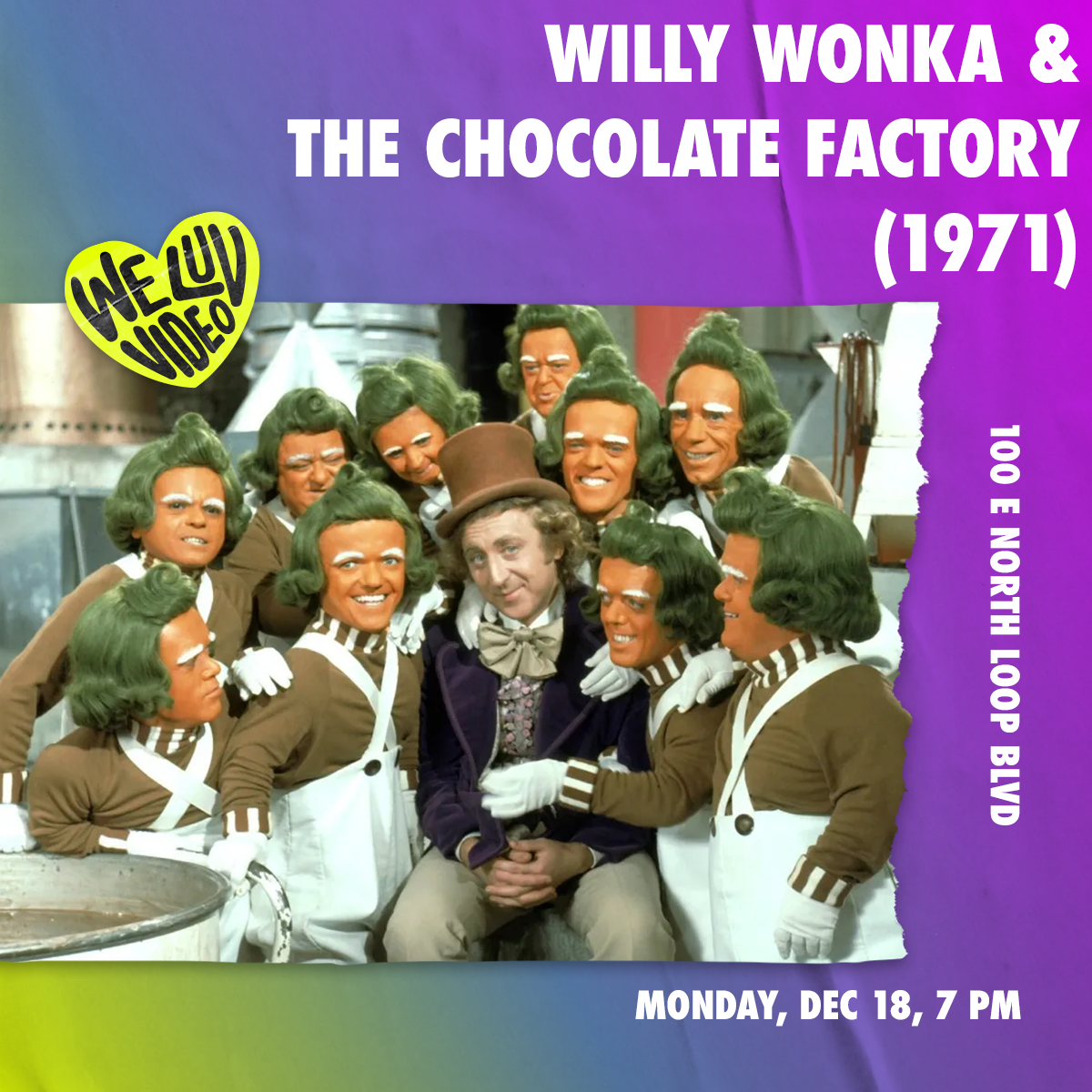Willy Wonka (1974) with Sana sana bake club