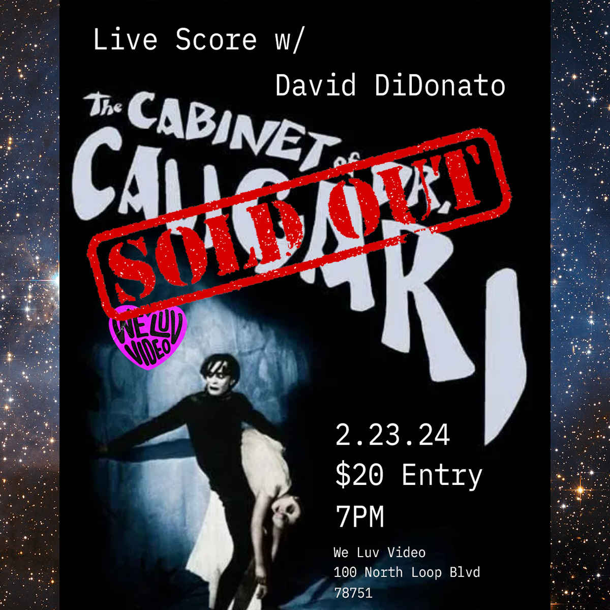The Cabinet of Dr. Caligari: Live Score with David DiDonato