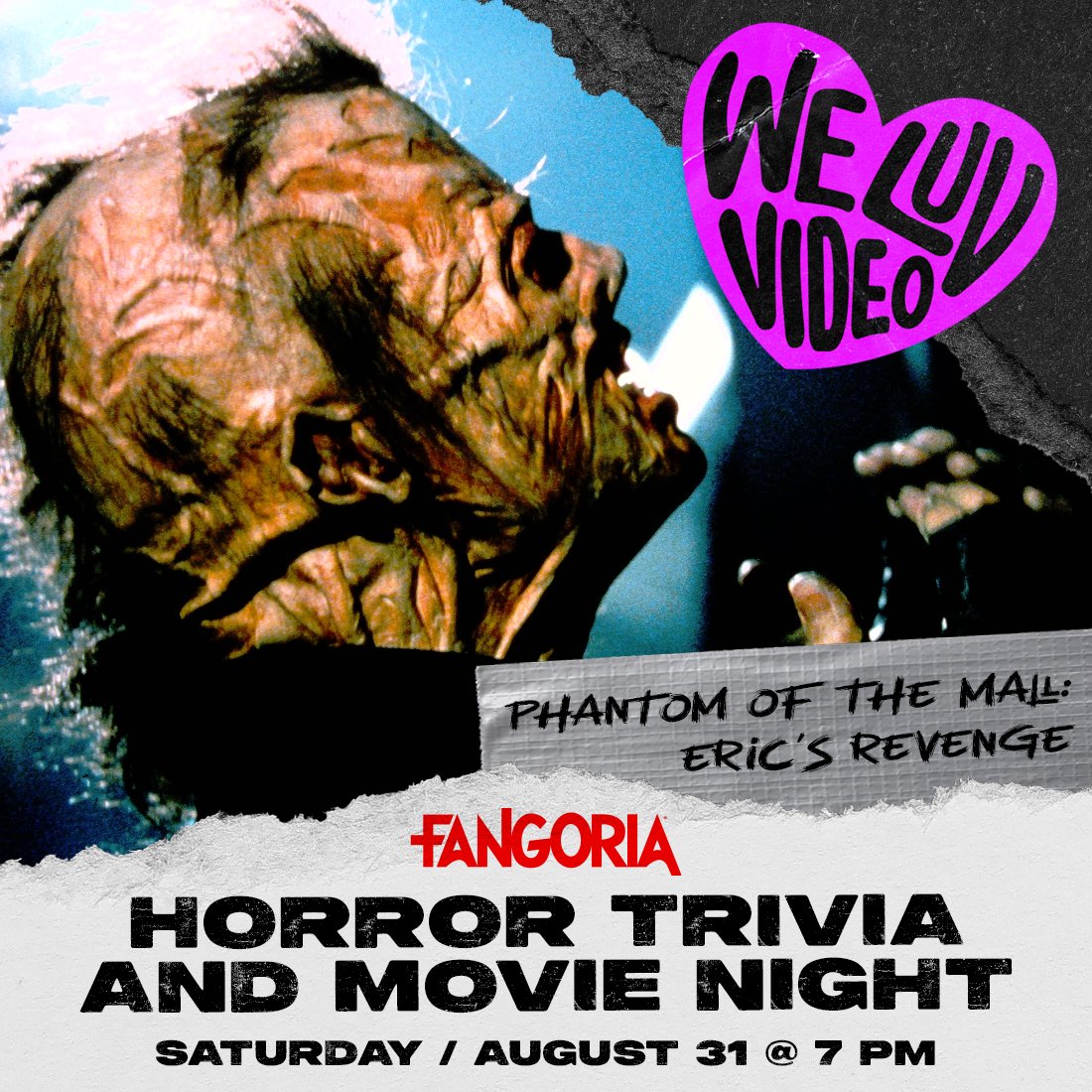 Fangoria Horror Trivia and Phantom of the Mall: Eric's Revenge screening