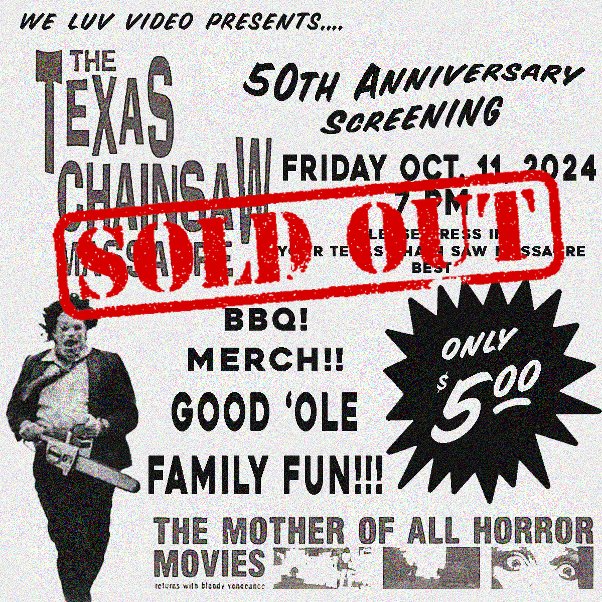 The Texas Chainsaw Massacre: 50th Anniversary Screening