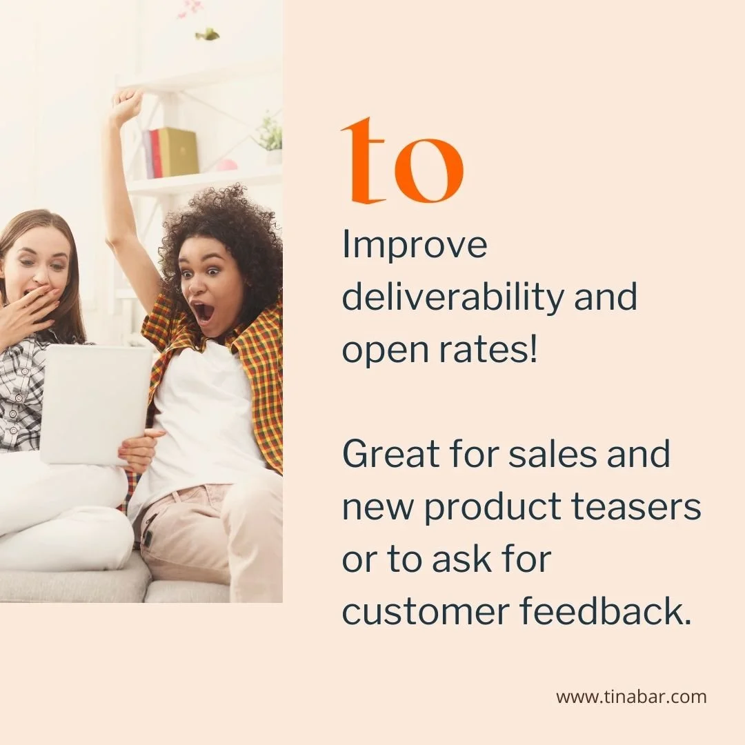 Reasons to send a text only email