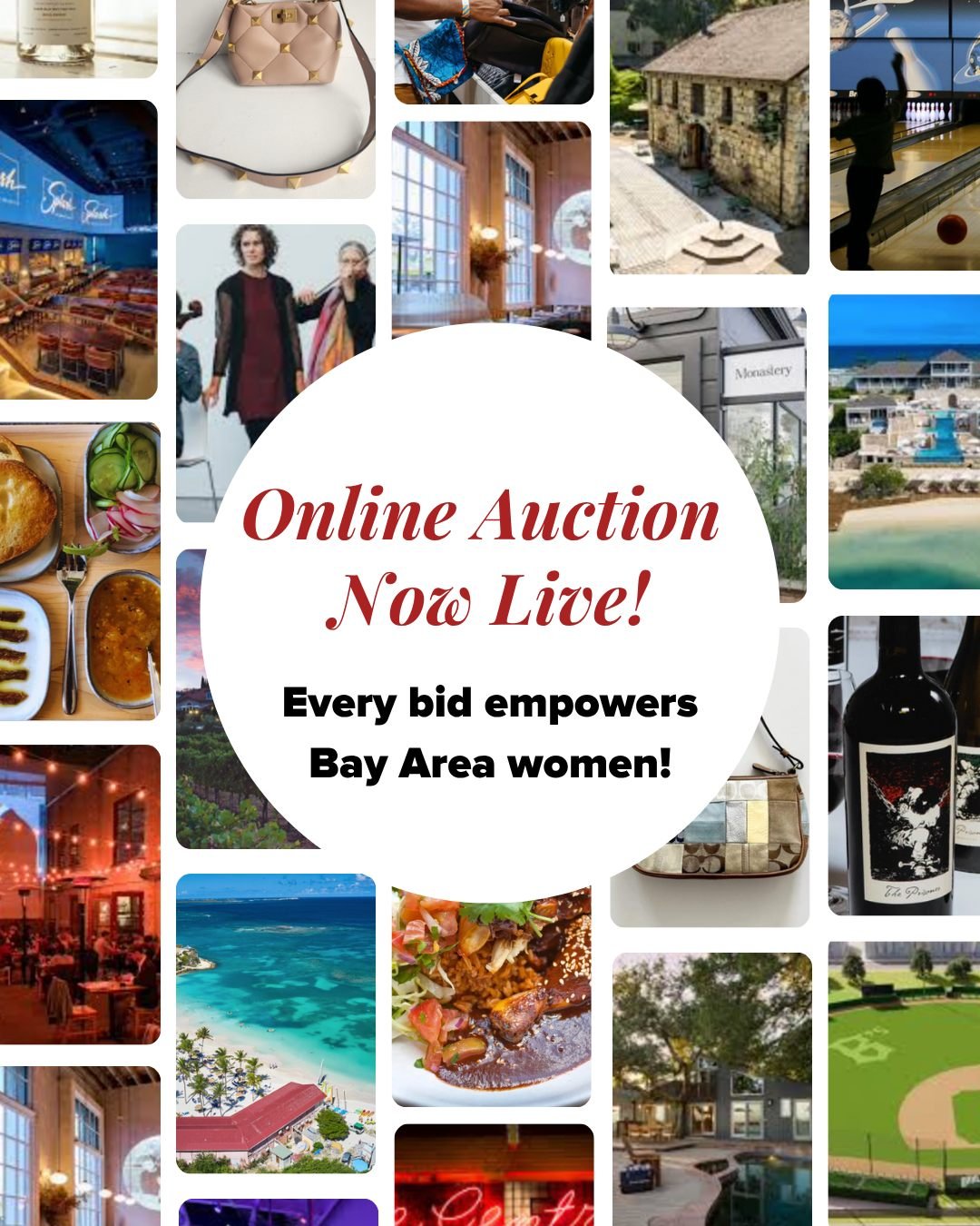 Our Online Auction is NOW LIVE! 🎁

Treat yourself or find the perfect holiday gift, all while supporting Dress for Success San Francisco/San Jose.

Auction closes Friday, November 21 at noon! Every bid directly supports our programs empowering Bay A