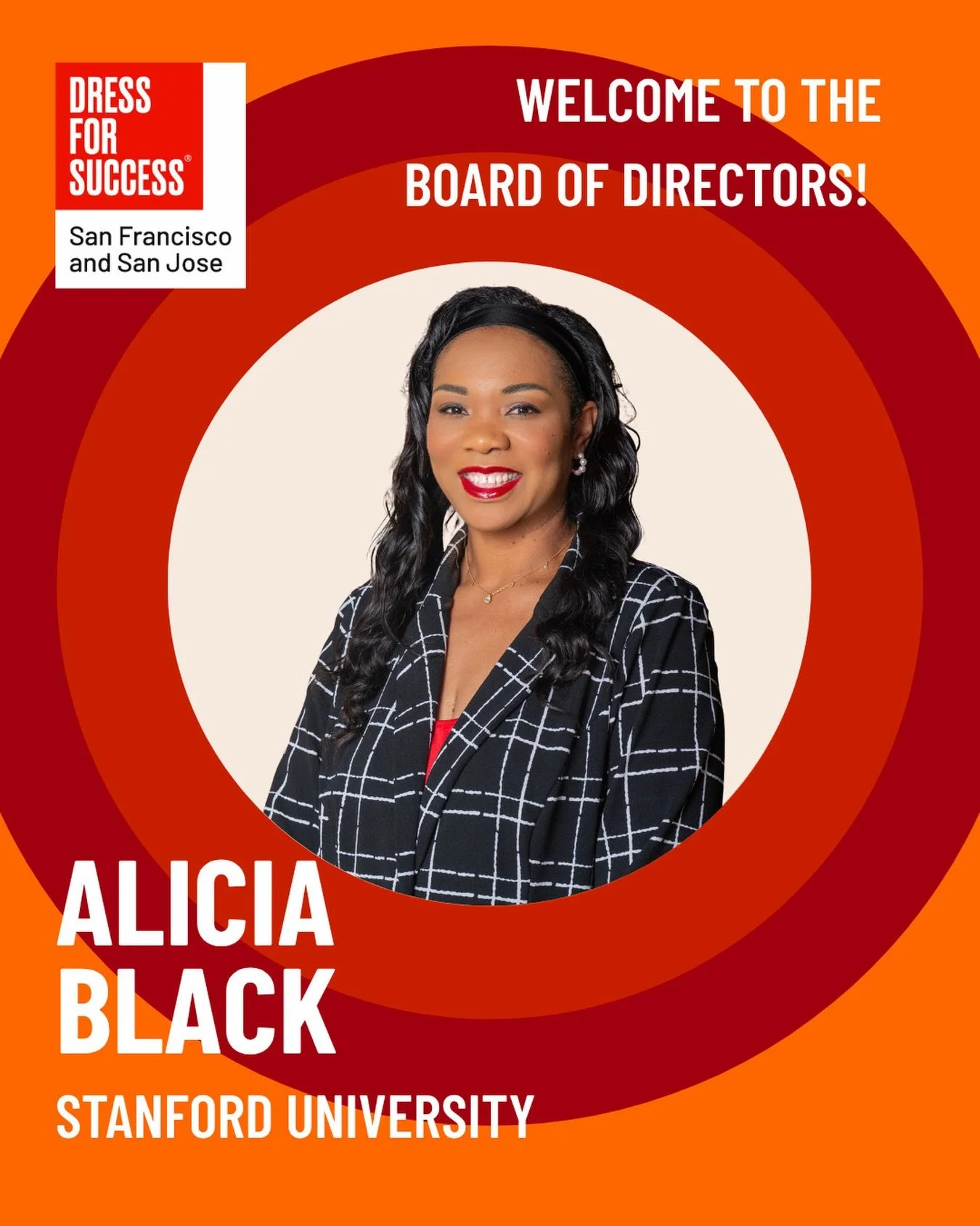 Join us in welcoming Alicia Black to the Dress for Success San Francisco/San Jose Board of Directors. ❤️

Alicia brings decades of experience leading inclusive leadership initiatives, leveraging learning analytics, and driving organizational change. 