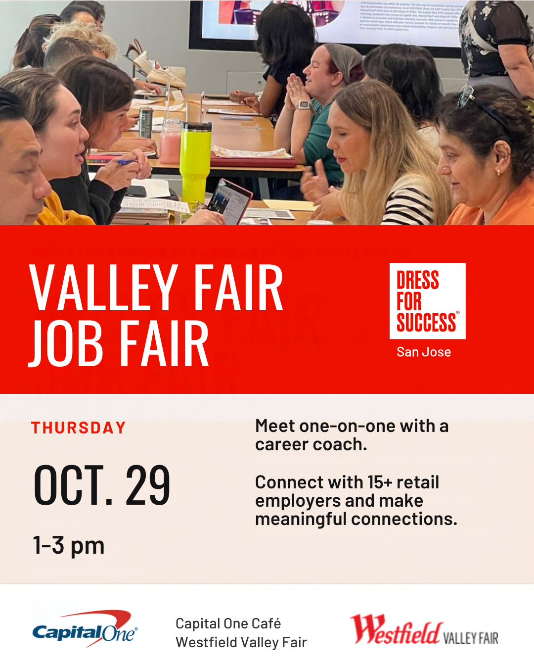 Find Your Next Job at the Westfield Valley Fair Job Fair, Oct. 29!