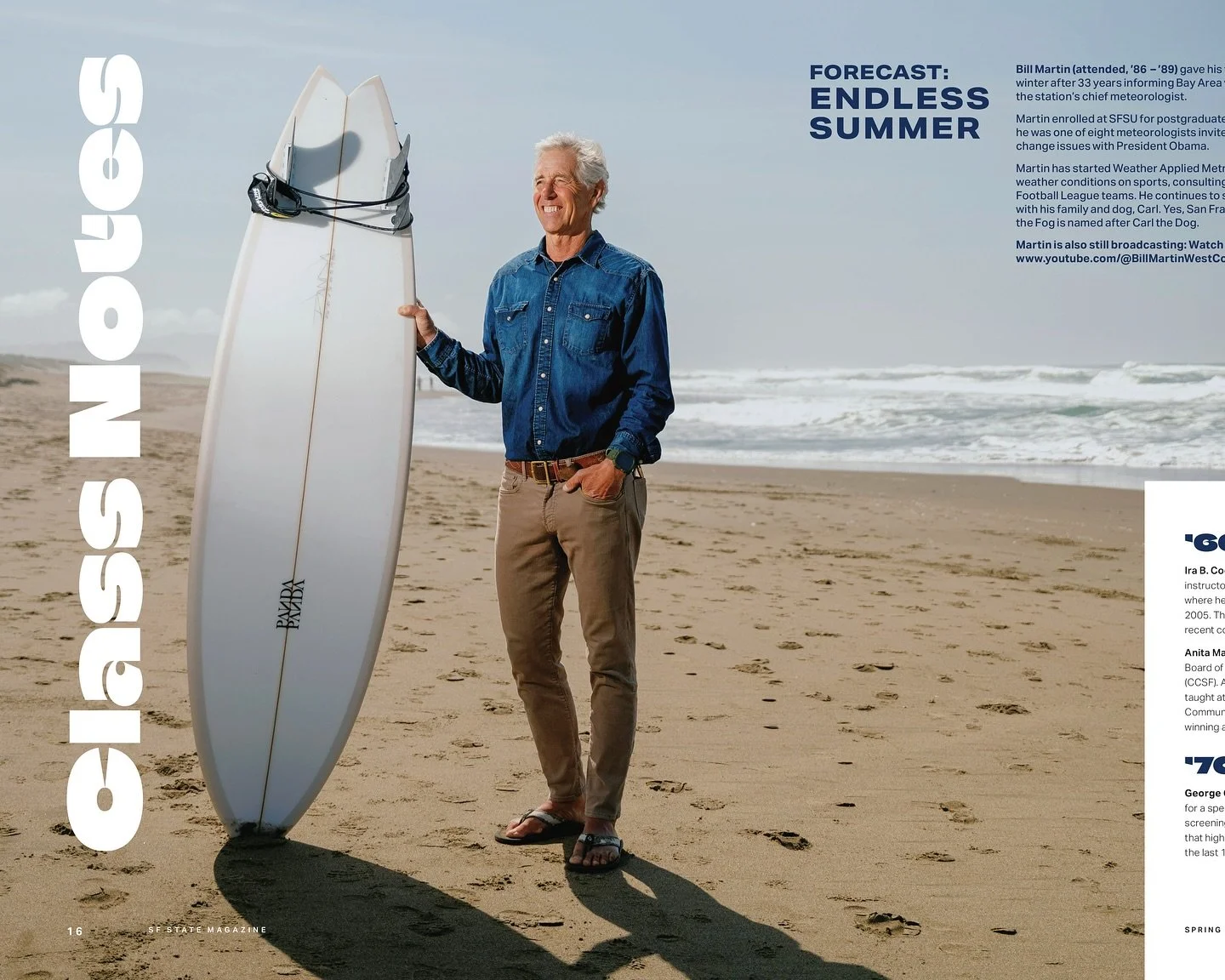 Bill Martin for the SFSU Alumni Magazine.

University: @sanfranciscostate 
Featured Subject: @billmartinktvu 
Editor: @mrhockensmith 
Assistant Editors: mattitelson kanagarajan
Art Director and Graphic Design: @alexvm1980 
Photography: @juanspictures