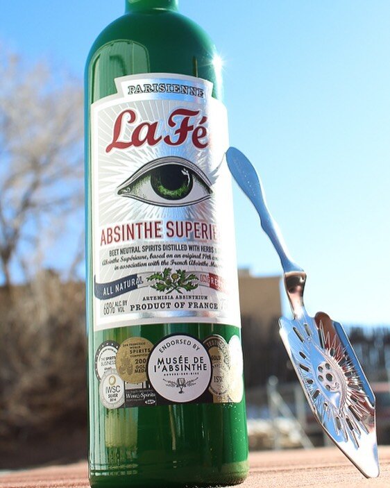 supplier spotlight: La F&eacute;e Absinthe 🧚 @realabsinthe 

Before La F&eacute;e Absinthe is ready to be bottled, there is one last step: 
a sample is brought to Marie-Claude Delahaye (in Paris) and George Rowley, who test each batch, using their e
