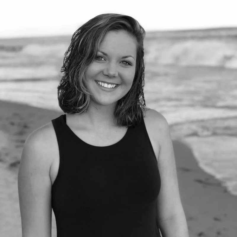Abbey Greene, Coast and Ocean Planner, with beach in background.