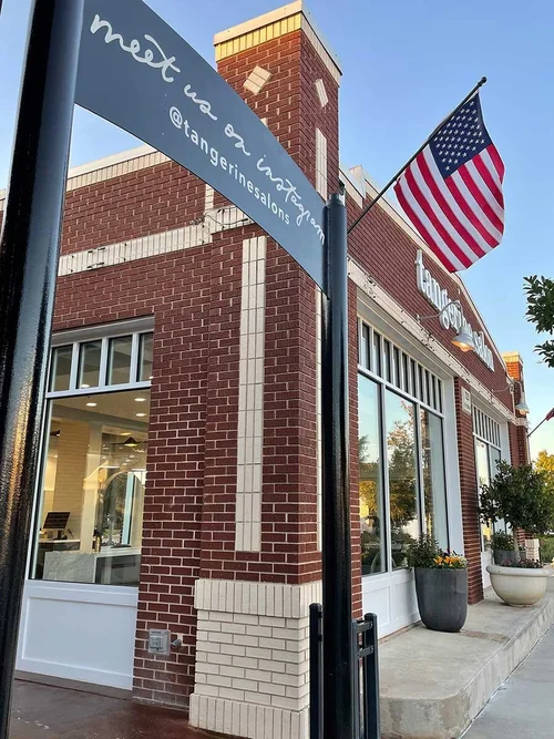 The original Tangerine Salon location at Old Town Coppell Texas