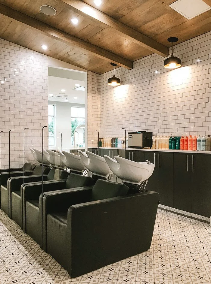 Aveda shampoo ritual at Tangerine Salon Coppell near Grapevine