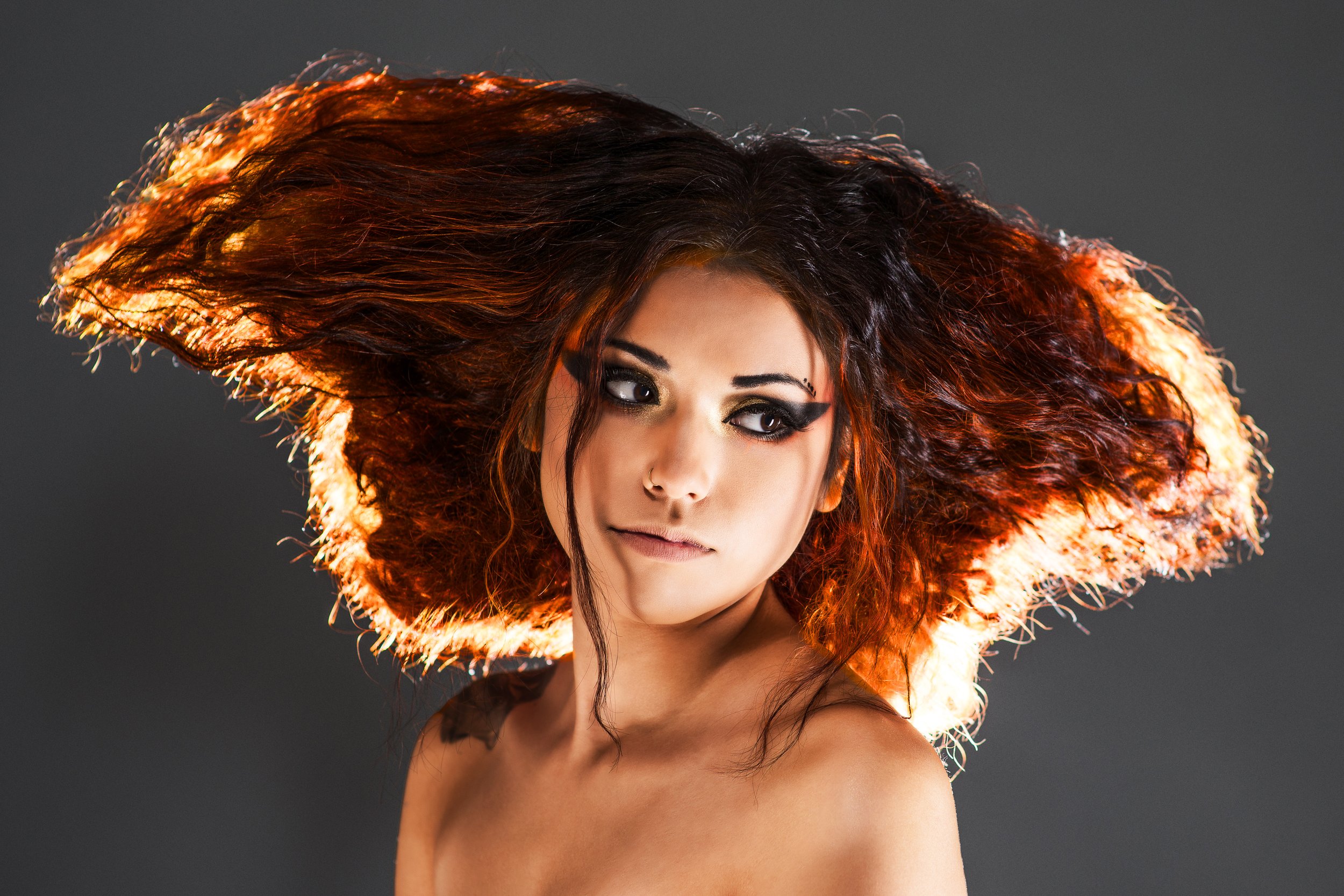 Creative work hair color and haircut by Tangerine Salon