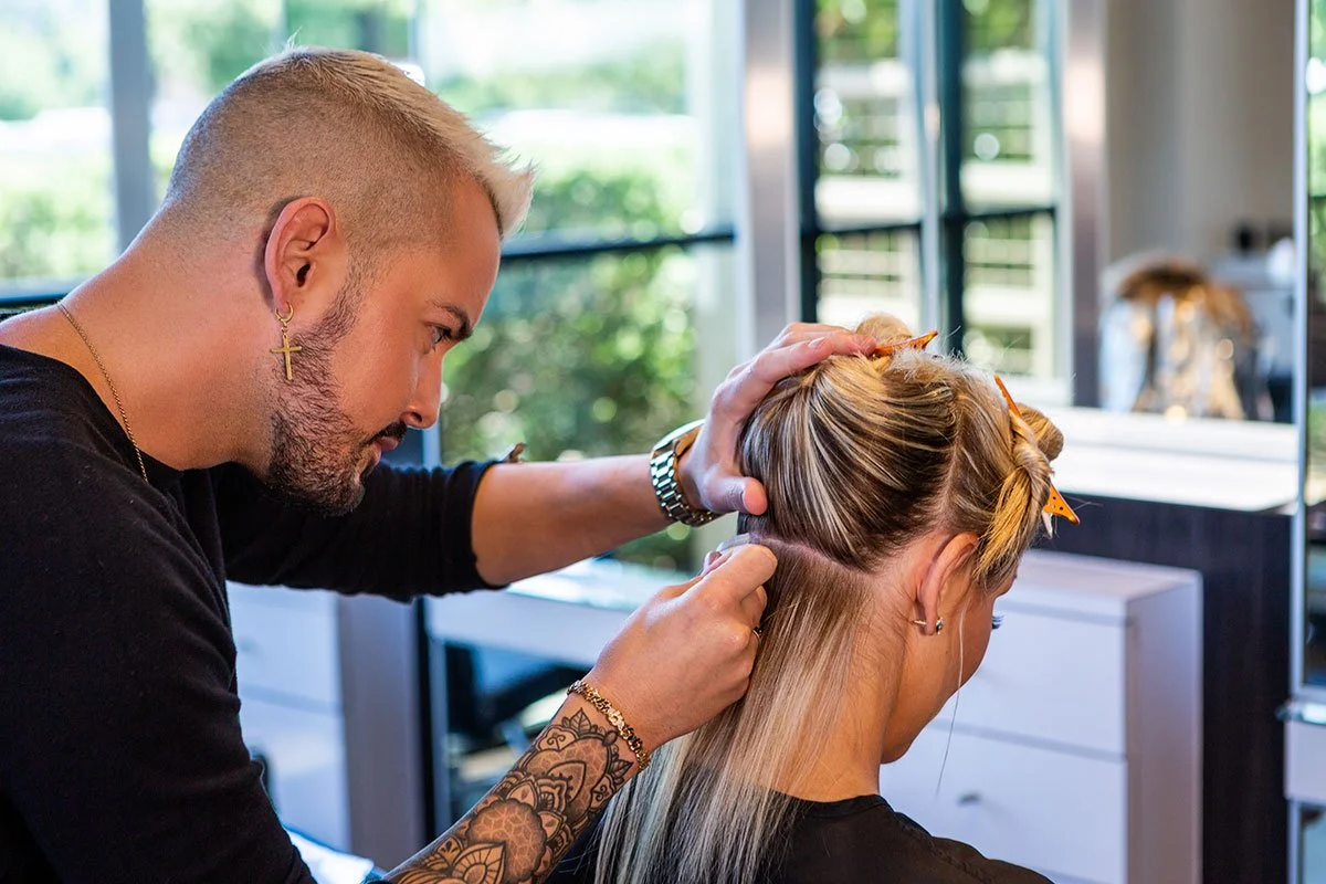 Bellami Tape-In Extensions Application