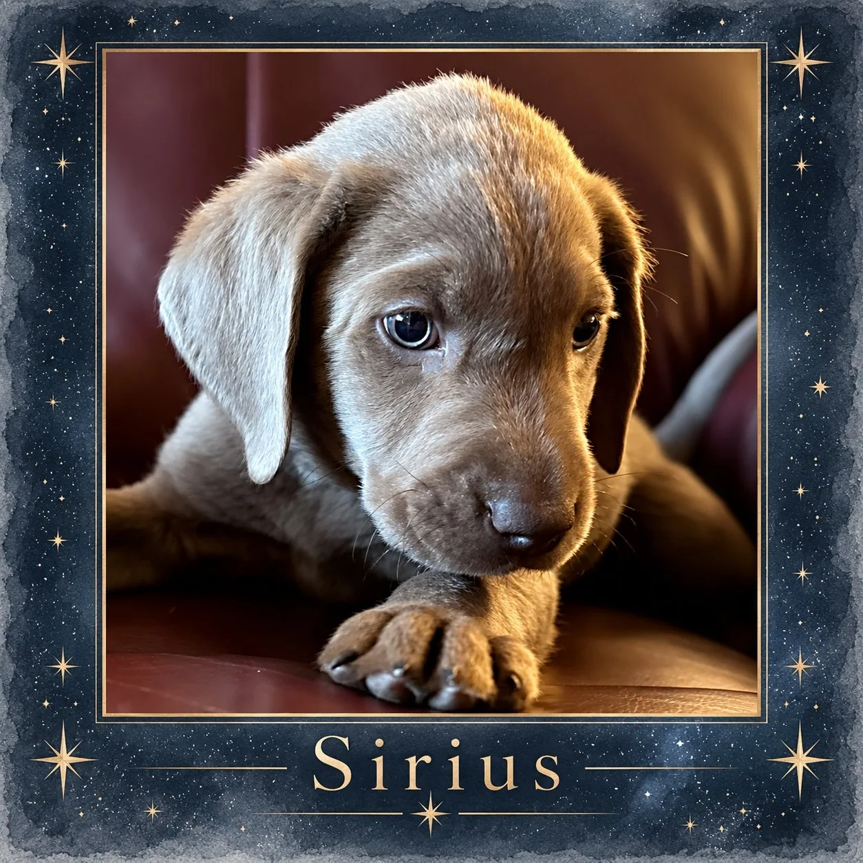 ✨ The first star is ready to shine in a new sky. ✨
Our sweet Sirius is the first of Sage &amp; George&rsquo;s #AugustNightSky puppies to begin his journey home this weekend. 🌟
It&rsquo;s always bittersweet when go-home days arrive, but this is what 