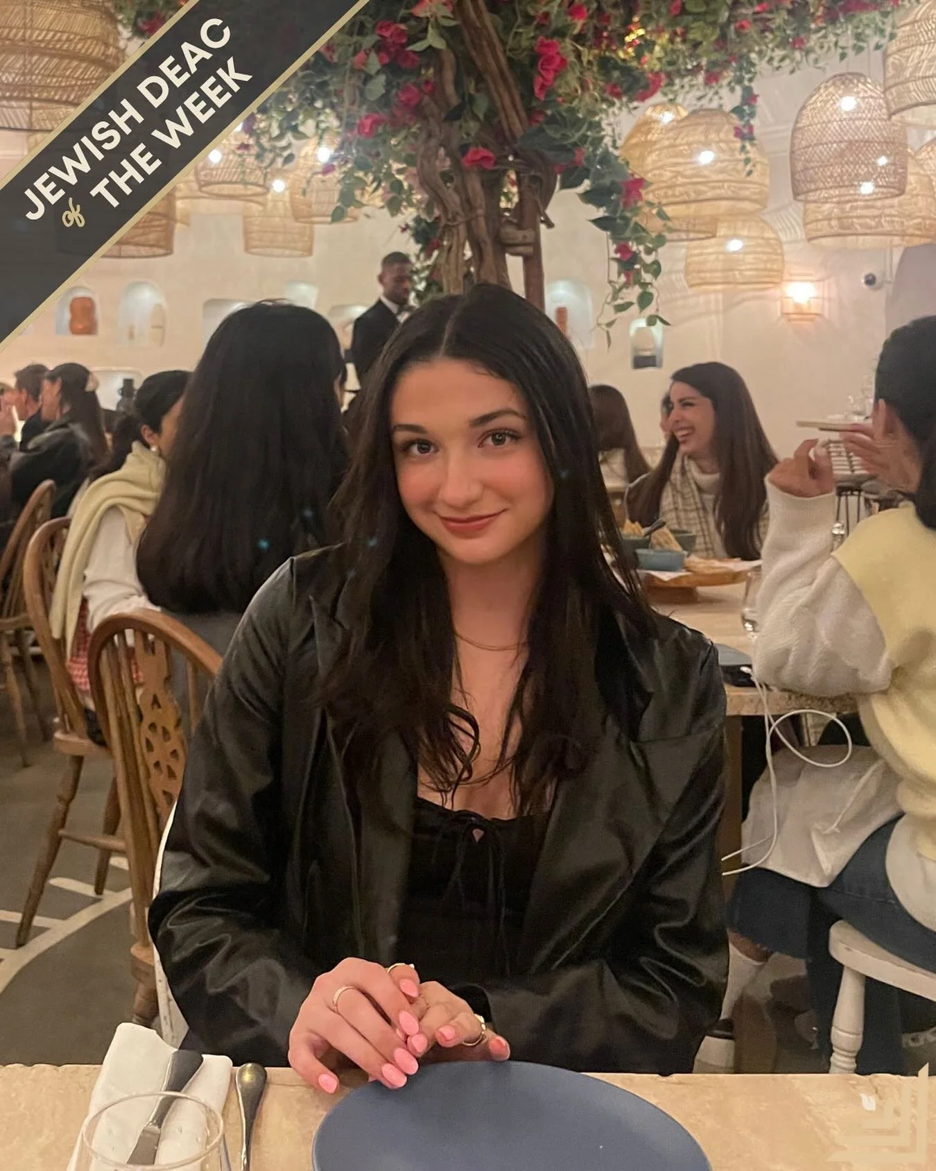 Mazel Tov to this week&rsquo;s Jewish Deac&hellip;. 
Miriam Wolk!
 
Hometown: Millburn, NJ
Class of: 2026
Major: politics &amp; international affairs
Favorite Jewish Food: matzoh ball soup

If you could go back in time, which Jewish hero would you li