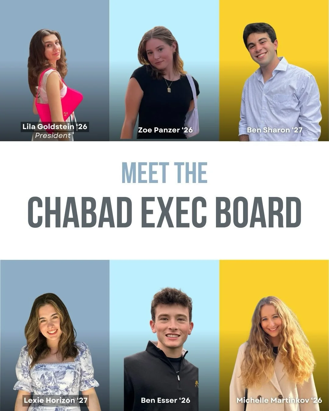 Meet the Exec Board ✨ 
The heart behind the Jewish Deac fam. Grateful for this incredible team!