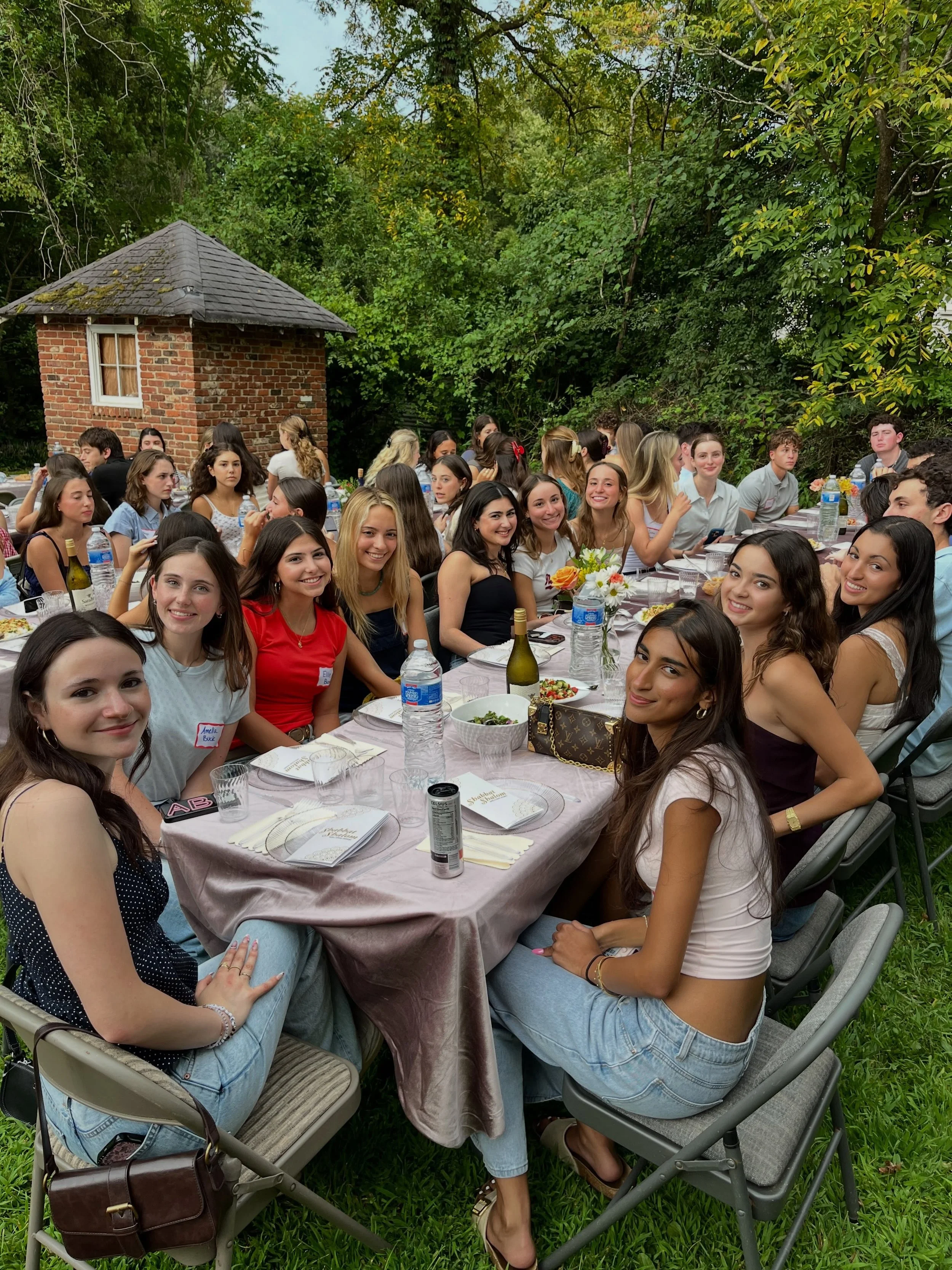 There&rsquo;s truly nothing like Shabbat Dinner at Chabad! So happy to be back 🖤💛
The best food, the best people, and the best energy!

*pictures and videos taken before Shabbat began